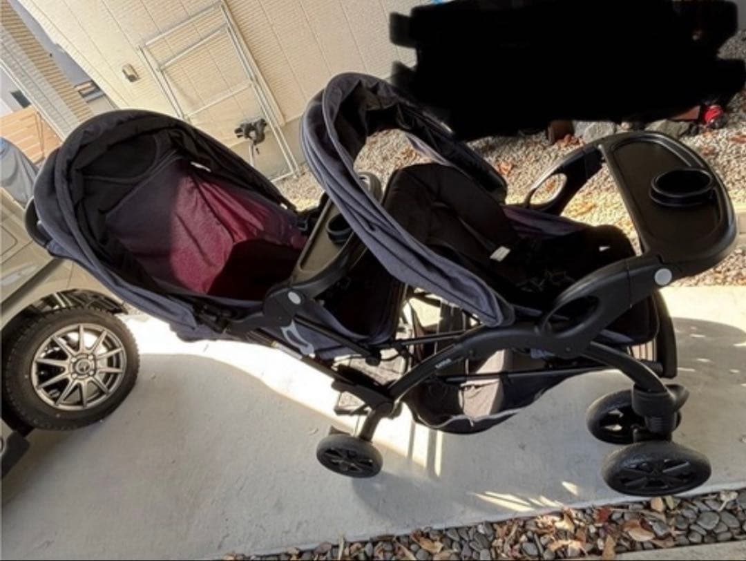 【たっくさん専用】カトージ　二人でゴーdx ベビーカー 二人でゴーDX シングルタイヤ（ブラック）」について