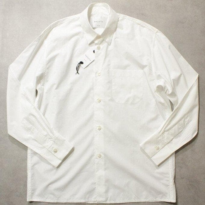 BAGUTTA☆新品バグッタ オーバーサイズドシャツ「YOYOGI」白無地 M