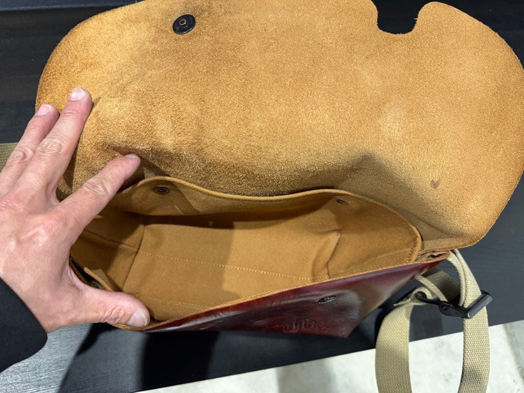 uni&co ユニアンドコー メッセンジャーバッグ キャメルxs ユニアンドコー