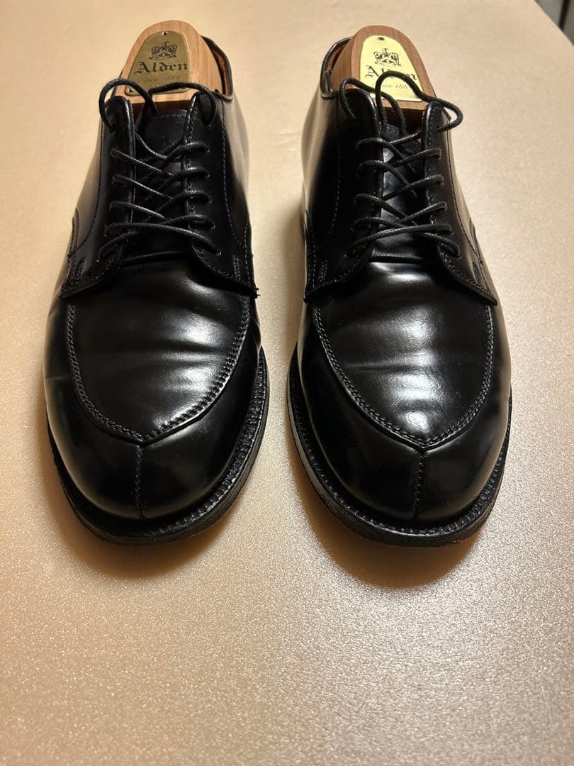 m*b様 【純正ツリー付き】Alden コードバン　 ブラック Vチップ6.5 International Gallery BEAMS（インターナショナルギャラリー ビームス