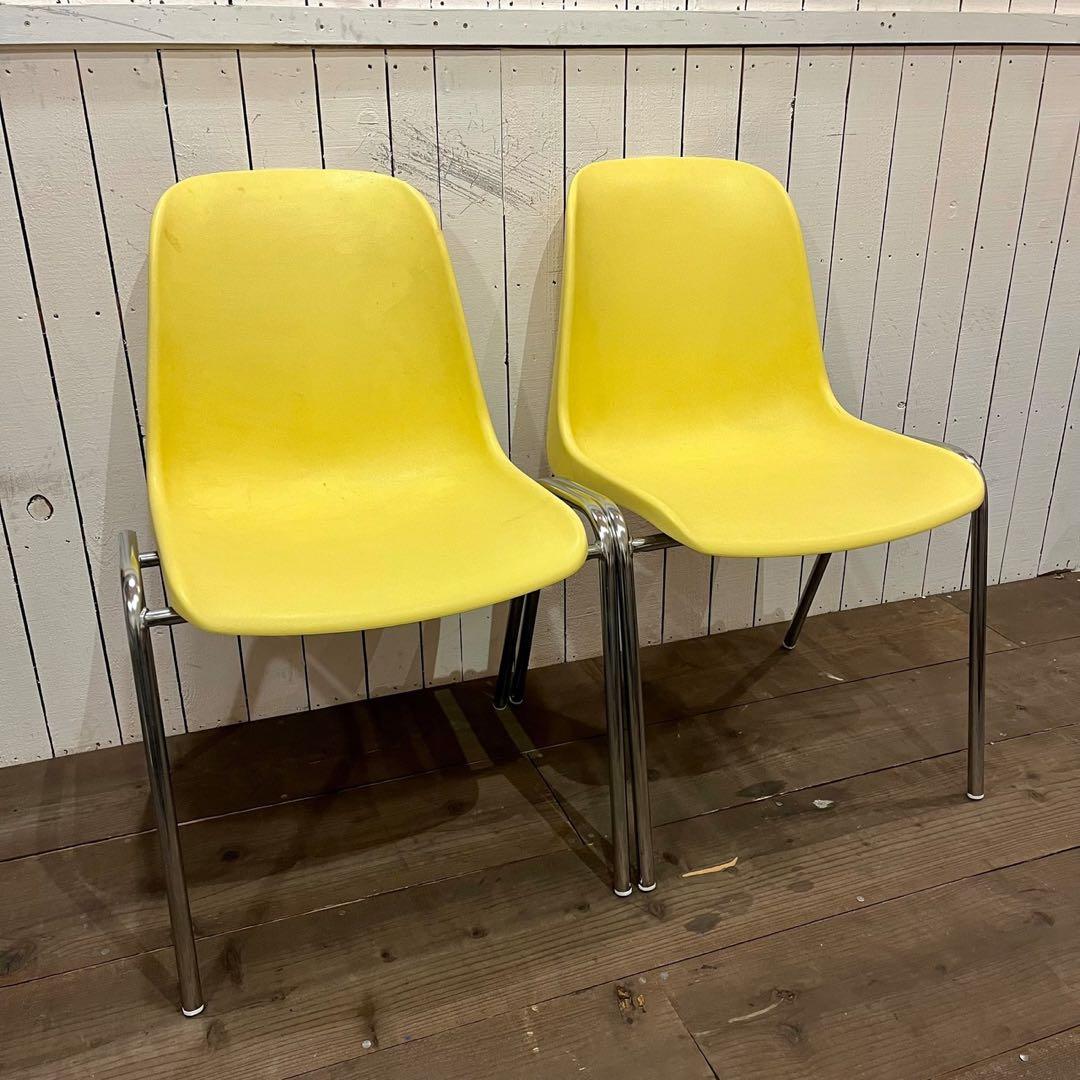 イタリア製 MOD ELENA スタッキングチェア MOD ELENA スタッキングチェア イタリア製 黒 高さ78㎝ 幅52㎝ 奥行き