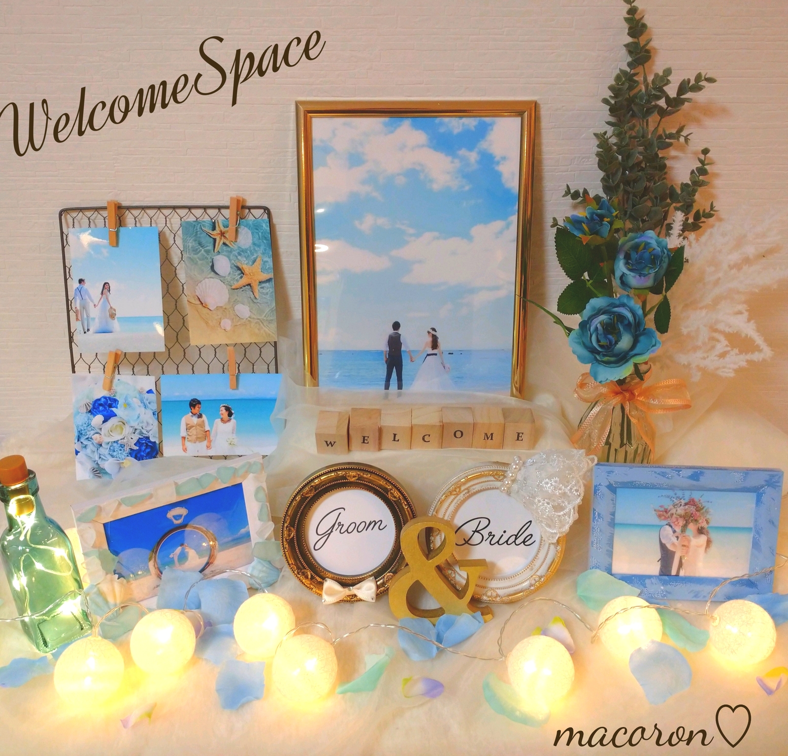2022 夏婚*°海*° リゾ婚 結婚式 ウェルカムスペース ウェルカム