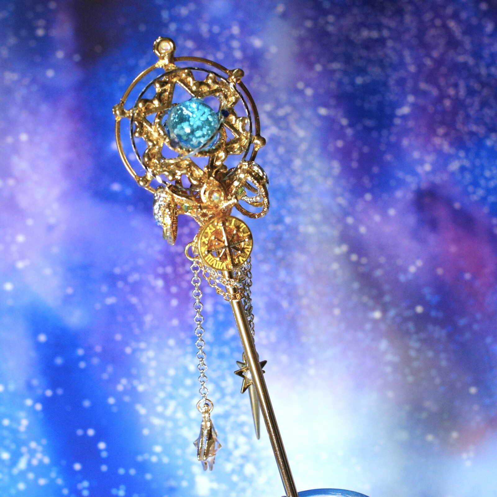 The Star of hexa - 秘幻杖-かんざし - Like a Blue cat | minne byGMO