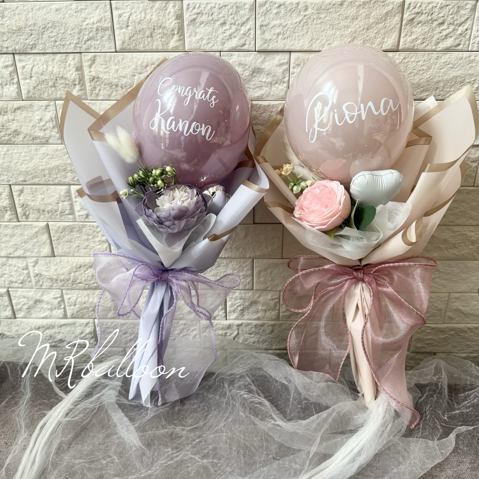 卒業、卒園、発表会やプチギフトに❤︎くすみカラーラウンドバルーン