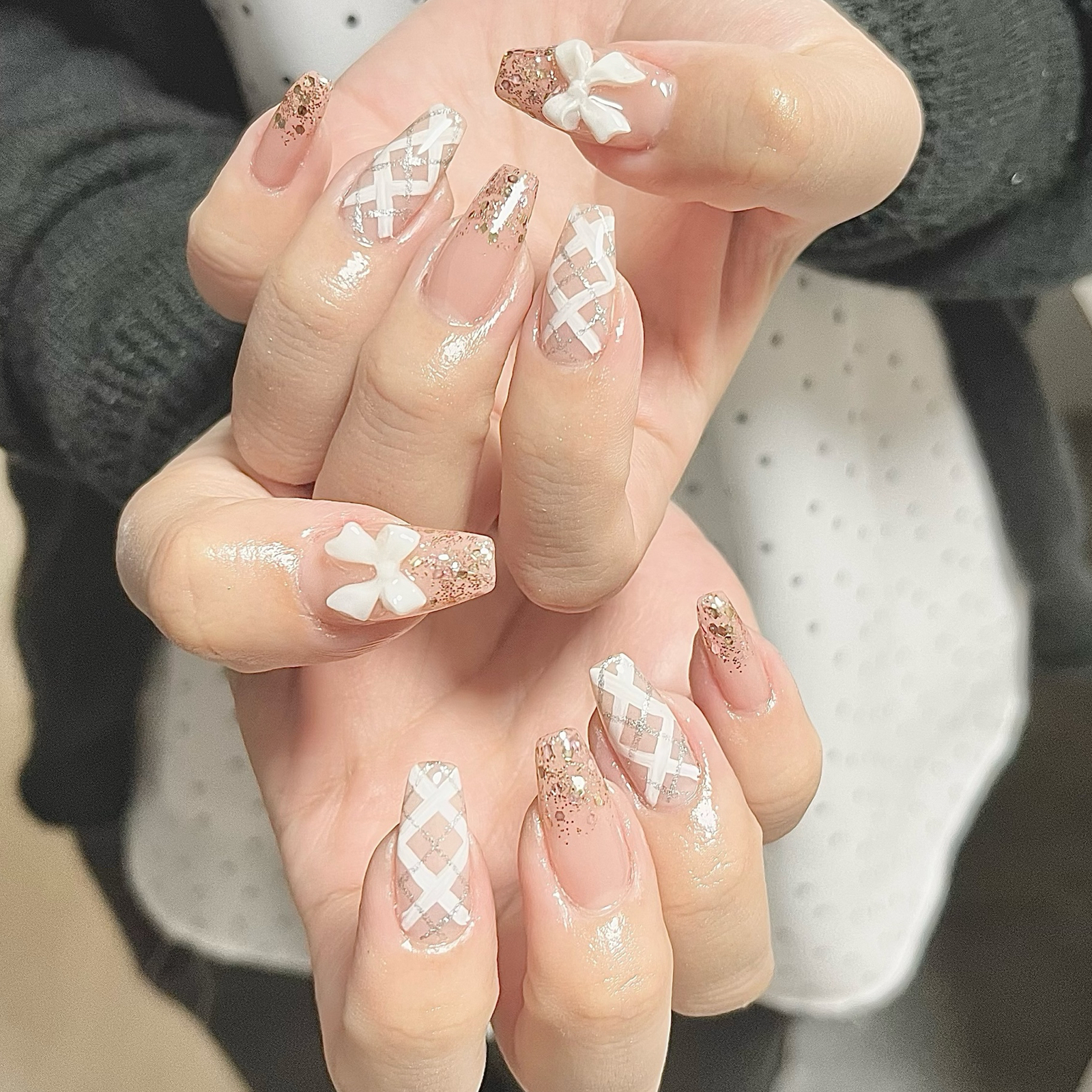 No.23 じゅわっと💗チークネイル♡ワンホン ネイルチップ - taconail