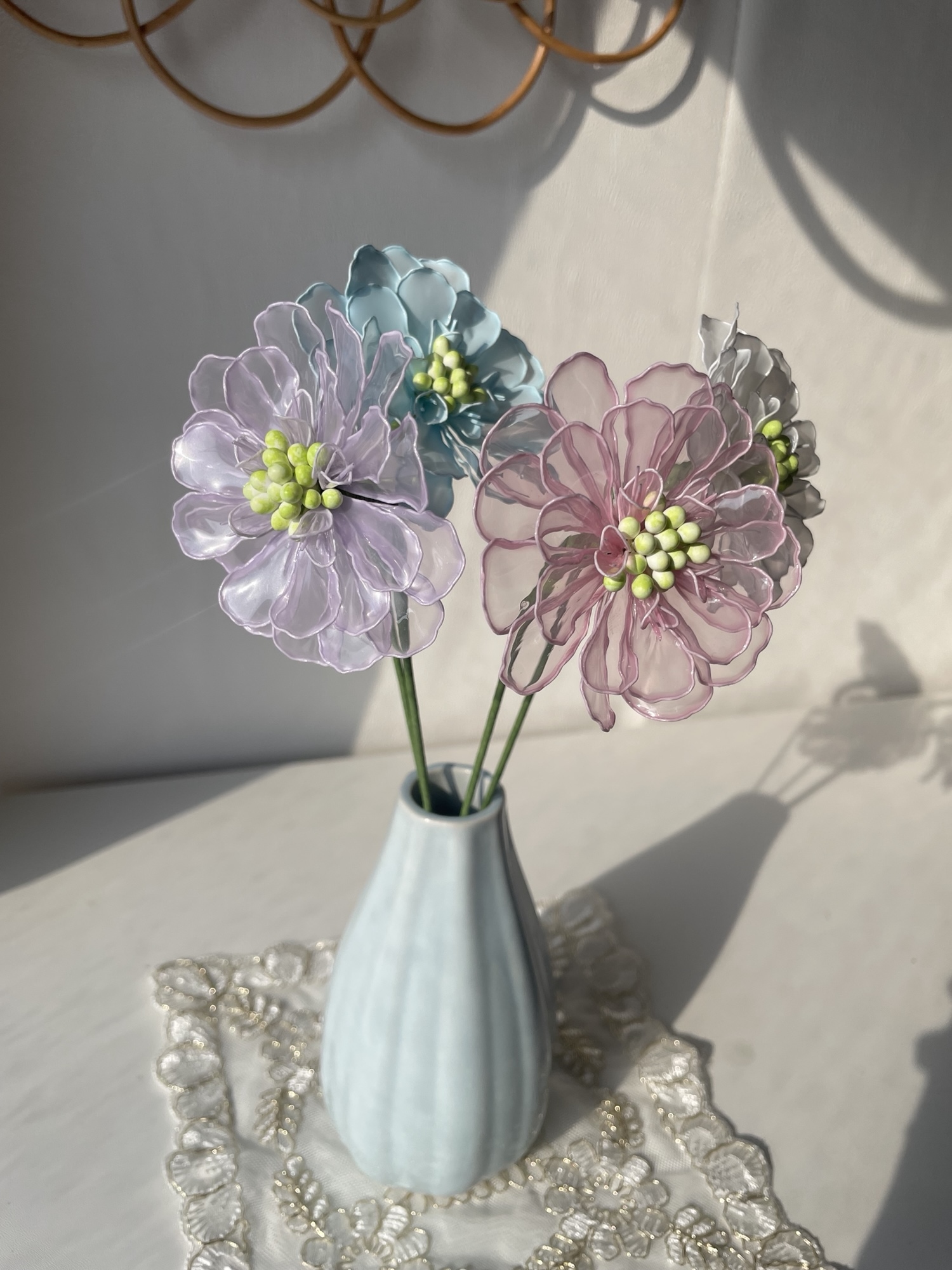 枯れないお花》アメリカンフラワー ポピー - fiore.fata | minne byGMO
