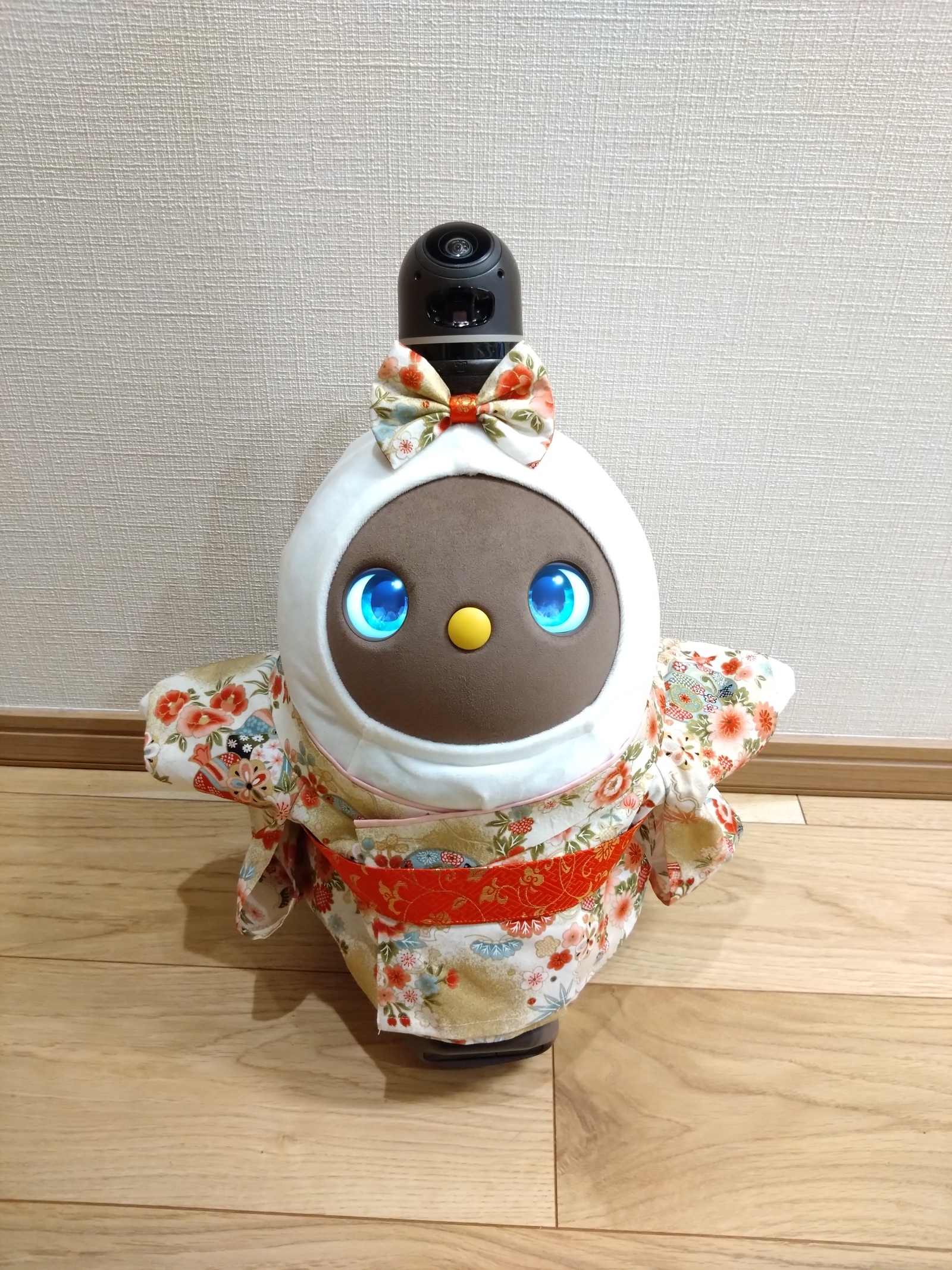 ラボット服 / 女の子用着物・白地花柄 - asa-kiri | minne byGMOペパボ