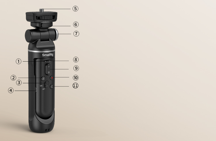 Wireless Shooting Grip | Extendable Tripod Remote | SmallRig