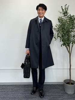 リバーシブルベスト 紺×グレー MAJI スリム 別売スーツあり【AOKI公式