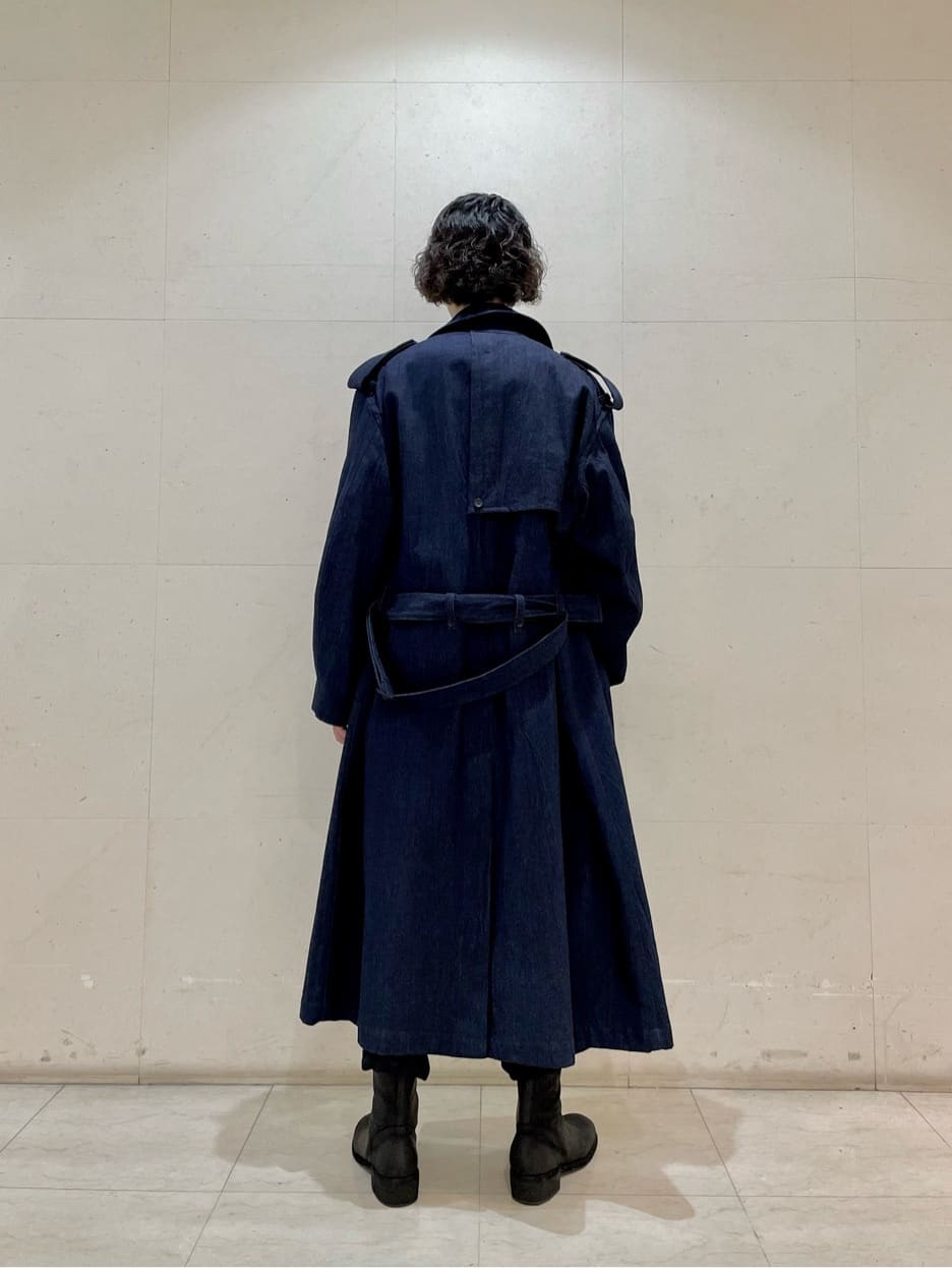 Yohji Yamamoto +Noir マキシコート 濃紺 STAFF STYLING｜THE SHOP