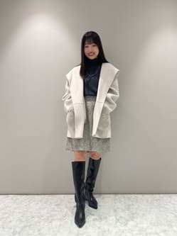 ファー付きフードリバーコート | コート | Arpege story（アルページュ