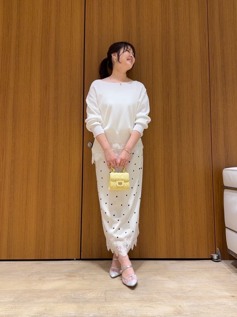 スタッフコーディネート】レースヘムサテンキャミ｜wakana｜Arpege