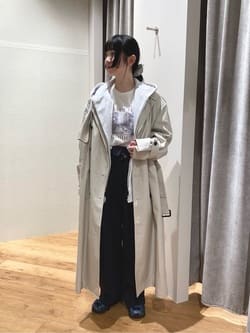 6(ROKU)＞コットン ロング トレンチコート