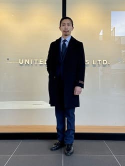 カシミヤブレンド ネイビー チェスターコート＜A DAY IN THE LIFE＞