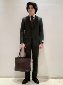 GLR CLOTH カラーサージ HX ノープリーツ スーツパンツ ―防シワ―