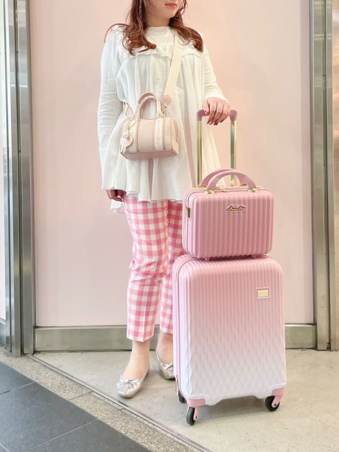 ピンクグラデーションキャリーケース（32L）(FREE ピンク