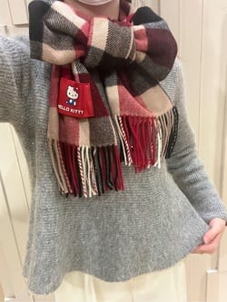 ハローキティコラボ】クレストブリッジチェックマフラー（マフラー