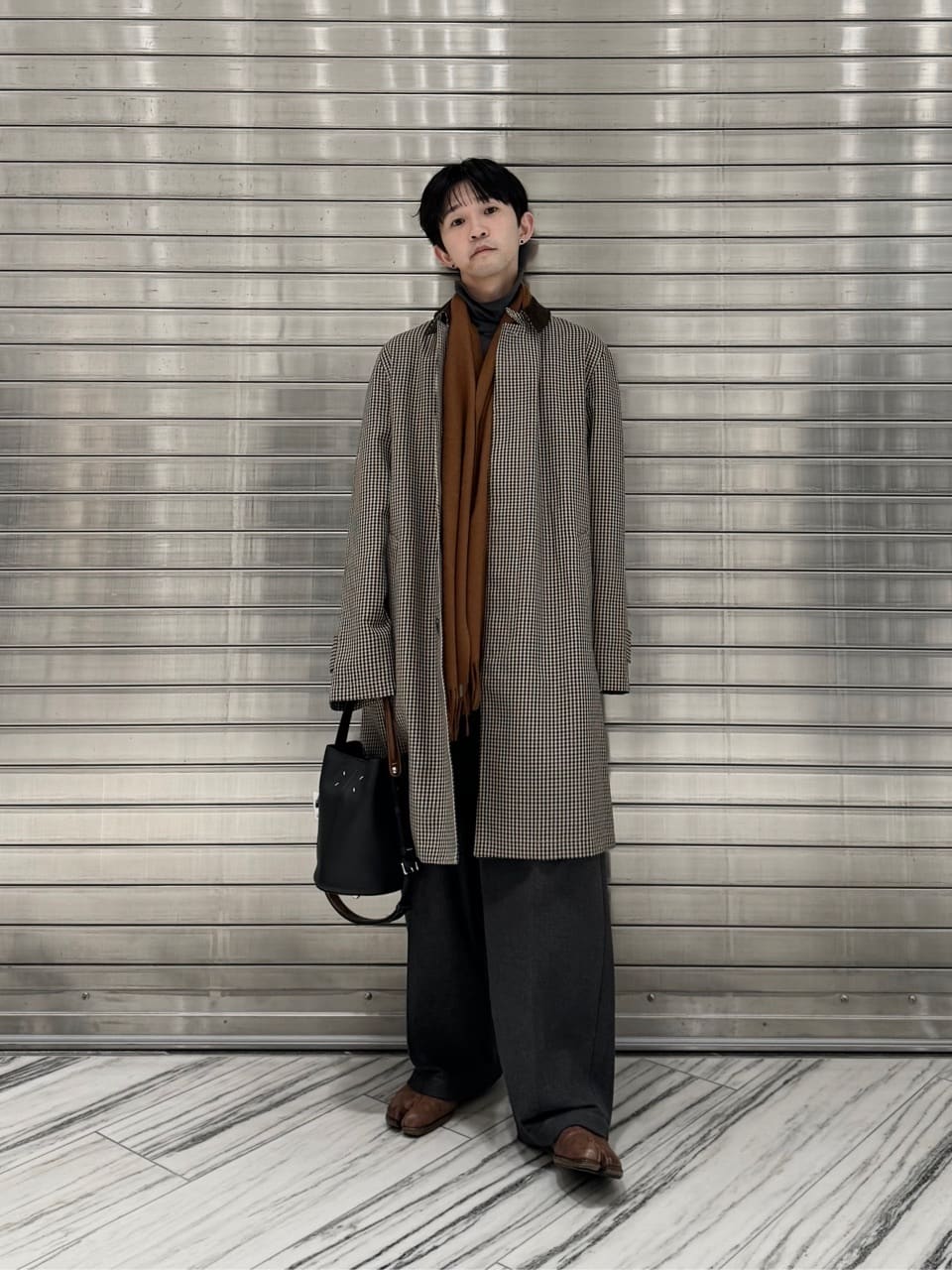 ガンクラブチェック柄ステンカラーコート（2256547）｜BARNEYS NEW