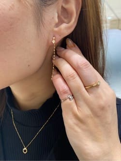 K18YG ダイヤモンド ピアス|festaria Online Shop(フェスタリア