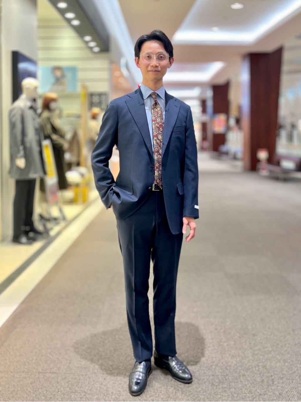 スーツ／3つボタン／Loro Piana／ ZELANDER／グレンチェック／TR27