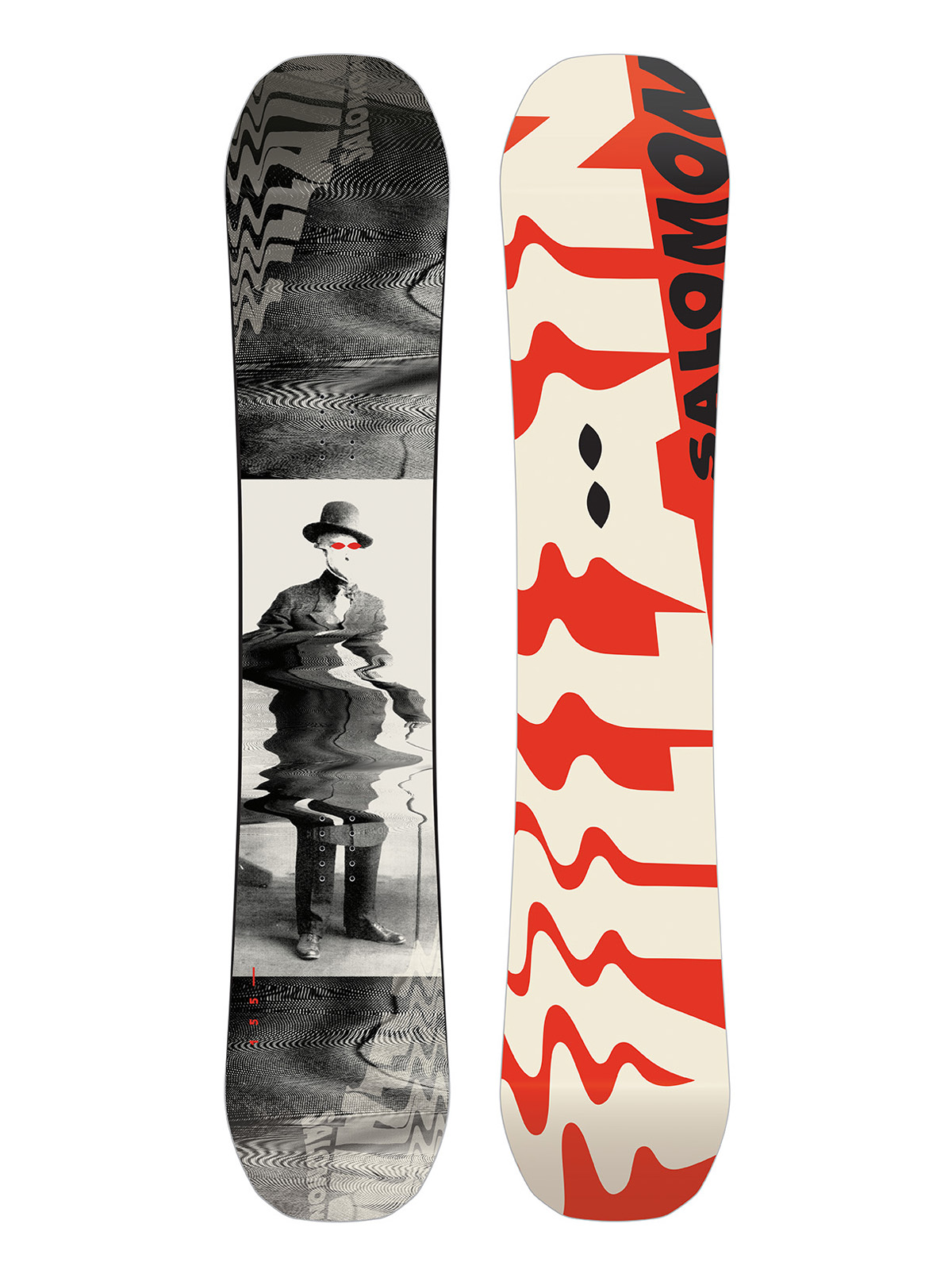 Salomon Snowboard The Villain - multicolor (red/white/black)