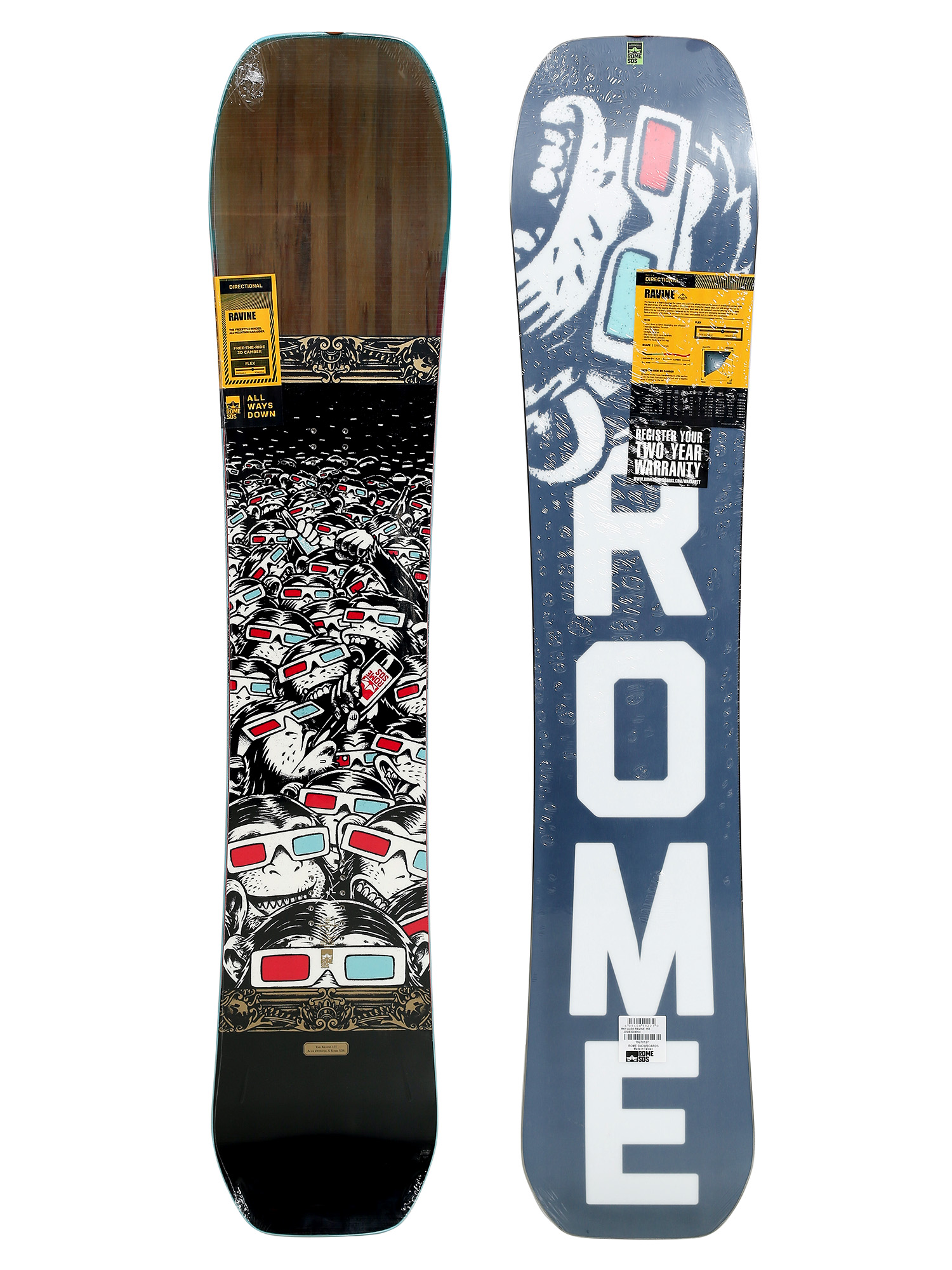 Rome Alek's RK1 Ravine Snowboard - multicolor (multi)