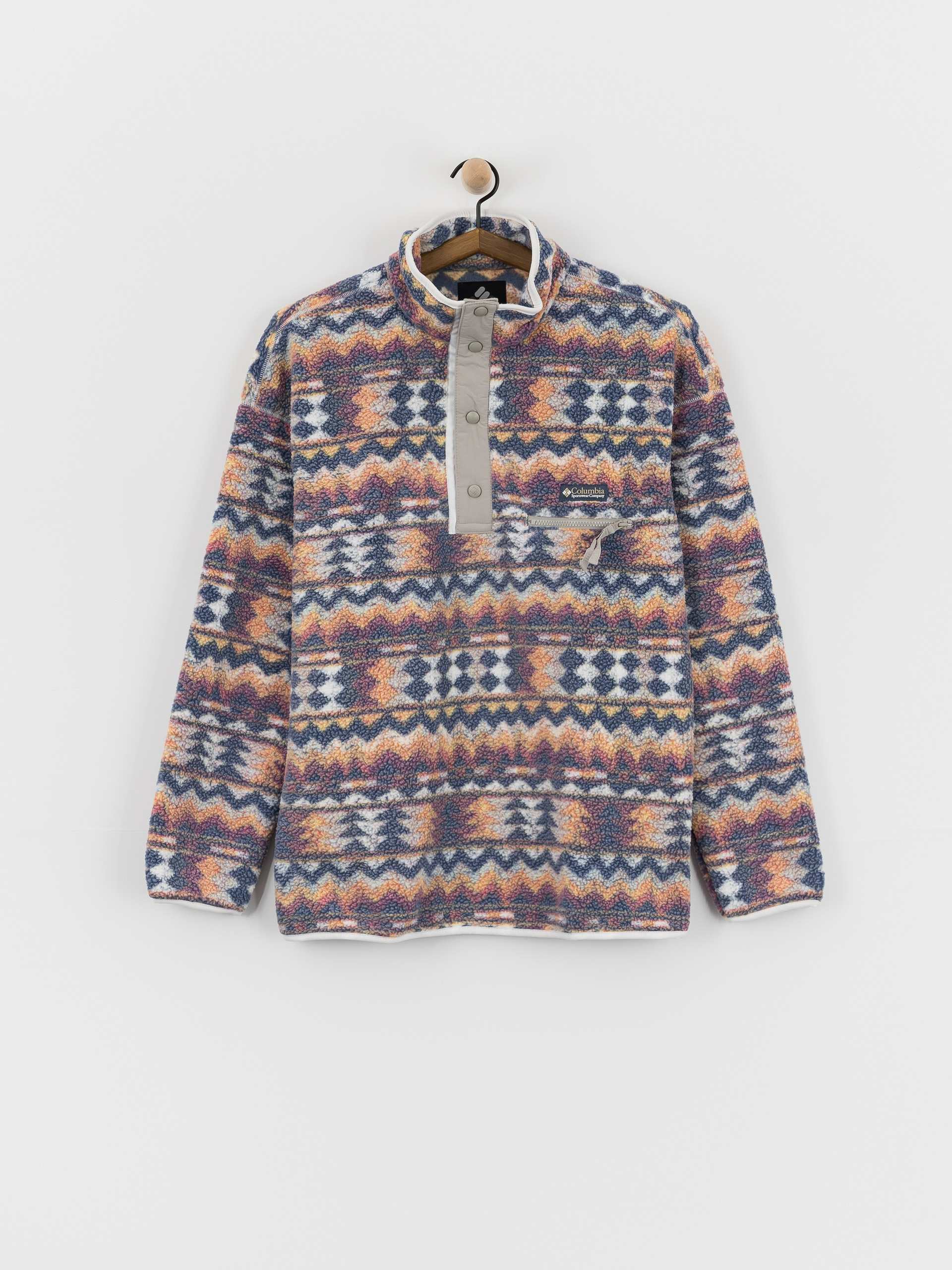 Columbia Helvetia II Printed Half Snap Fleece - brown (lemon wash