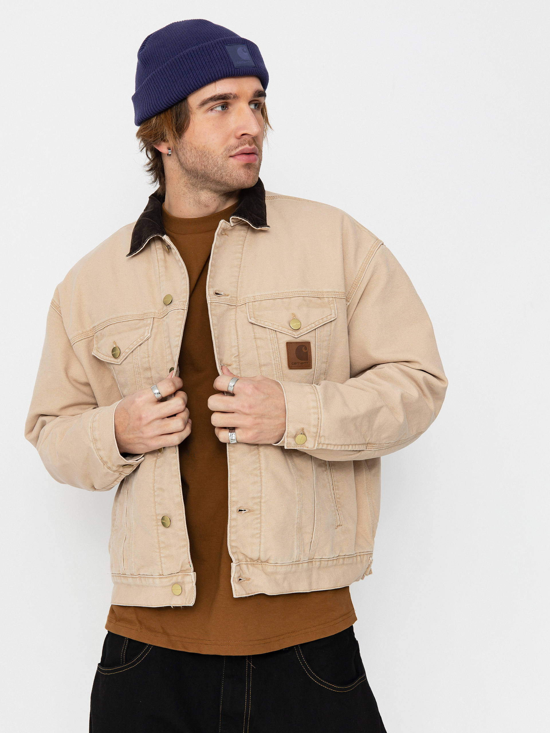 Carhartt WIP Jacket Dayton Trucker - brown, beige (dusty h brown