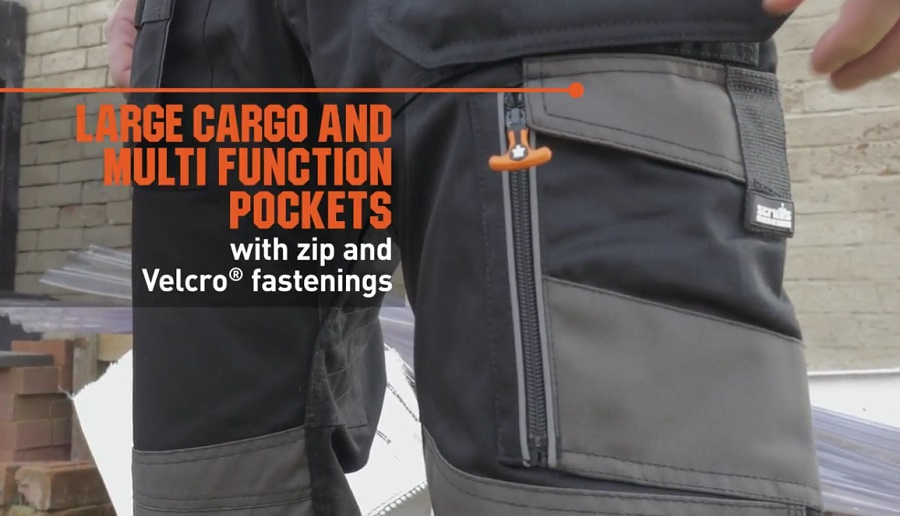 Scruffs 3D Trade Trousers in Black - 34R | Roofing Superstore®