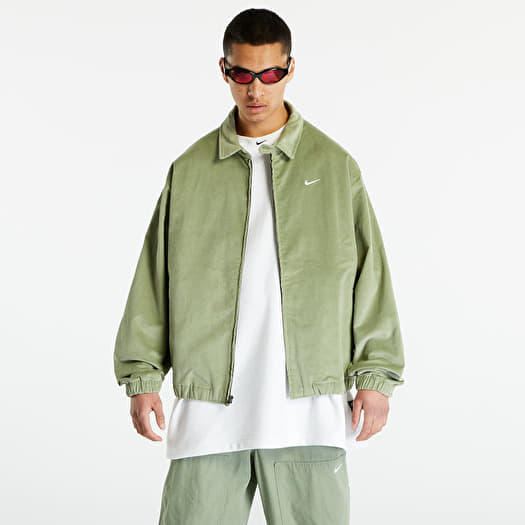 Nike Life Men's Harrington Jacket Oil Green/ White | Queens