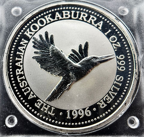 1996年 オーストラリア クッカバラ（カワセミ） 銀貨 1オンス 1ドル