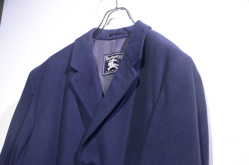 80s Vintage Burberry 100% Cashmere Over Coat Made in England
