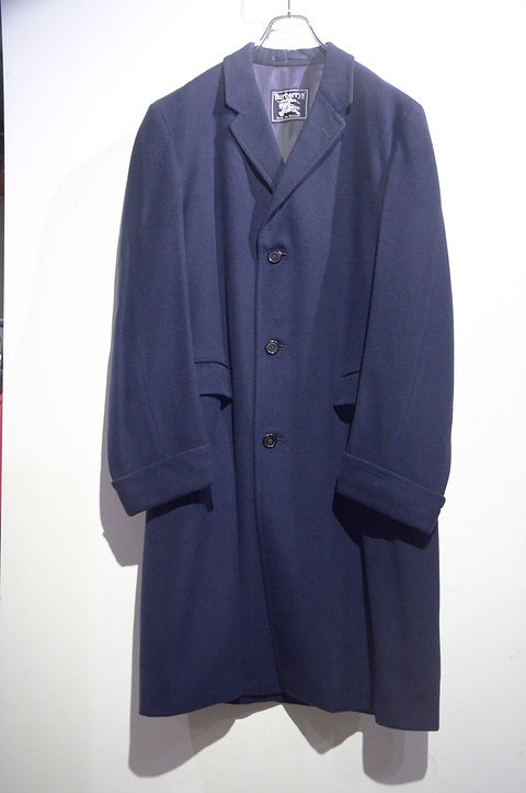 80s Vintage Burberry 100% Cashmere Over Coat Made in England