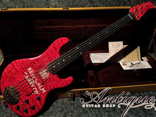 Lakland USA Series 55-69 tetsuya Pink Translucent w/Ebony FB Mint