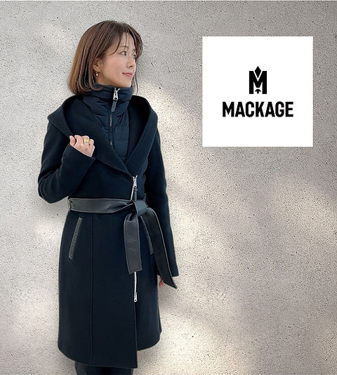 MACKAGE SHIA-SLB ブラック ロングコート SHIA-SLB｜MACKAGE