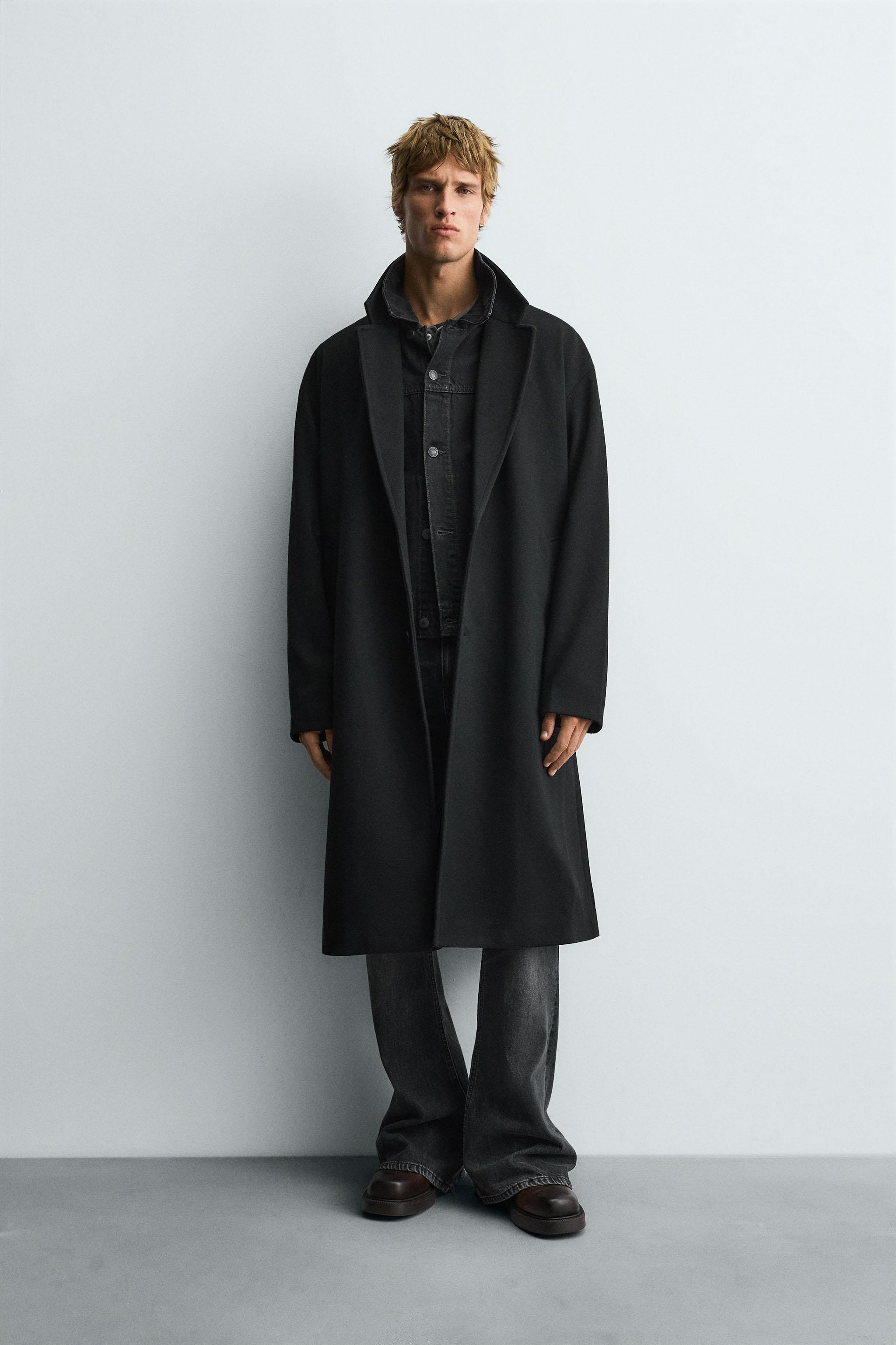 コート & ロングコート (ブラック・黒) | メンズ | ZARA 日本