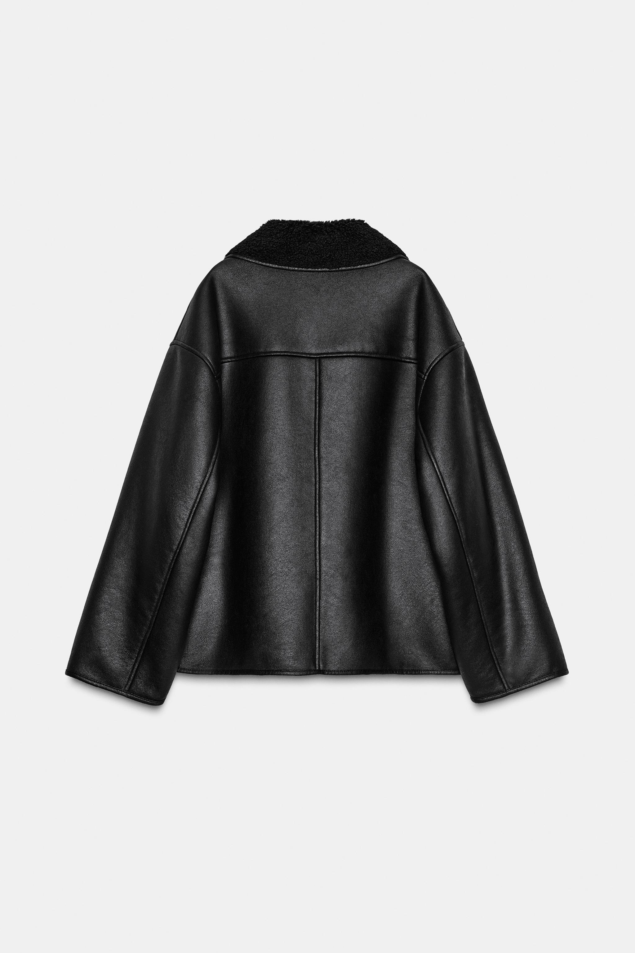 ZW COLLECTION ダブルフェイスジャケット - ブラウン/ エクリュ | ZARA