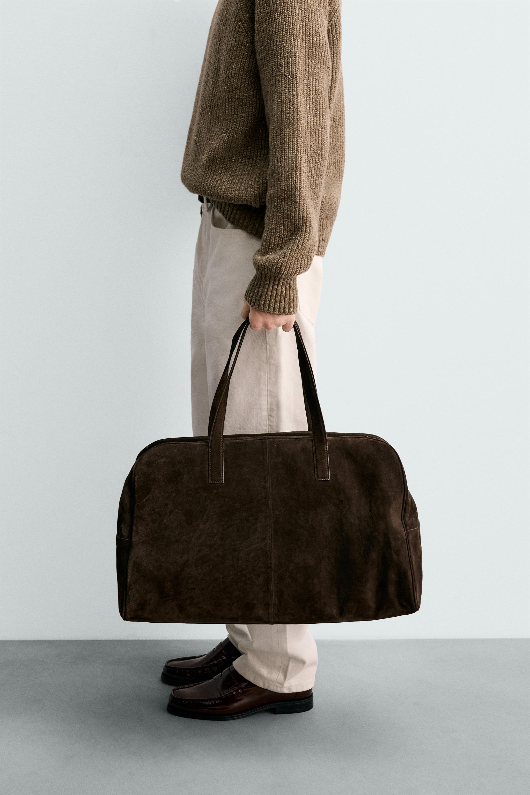 XLレザートラベルバッグ - ブラウン | ZARA Japan / 日本