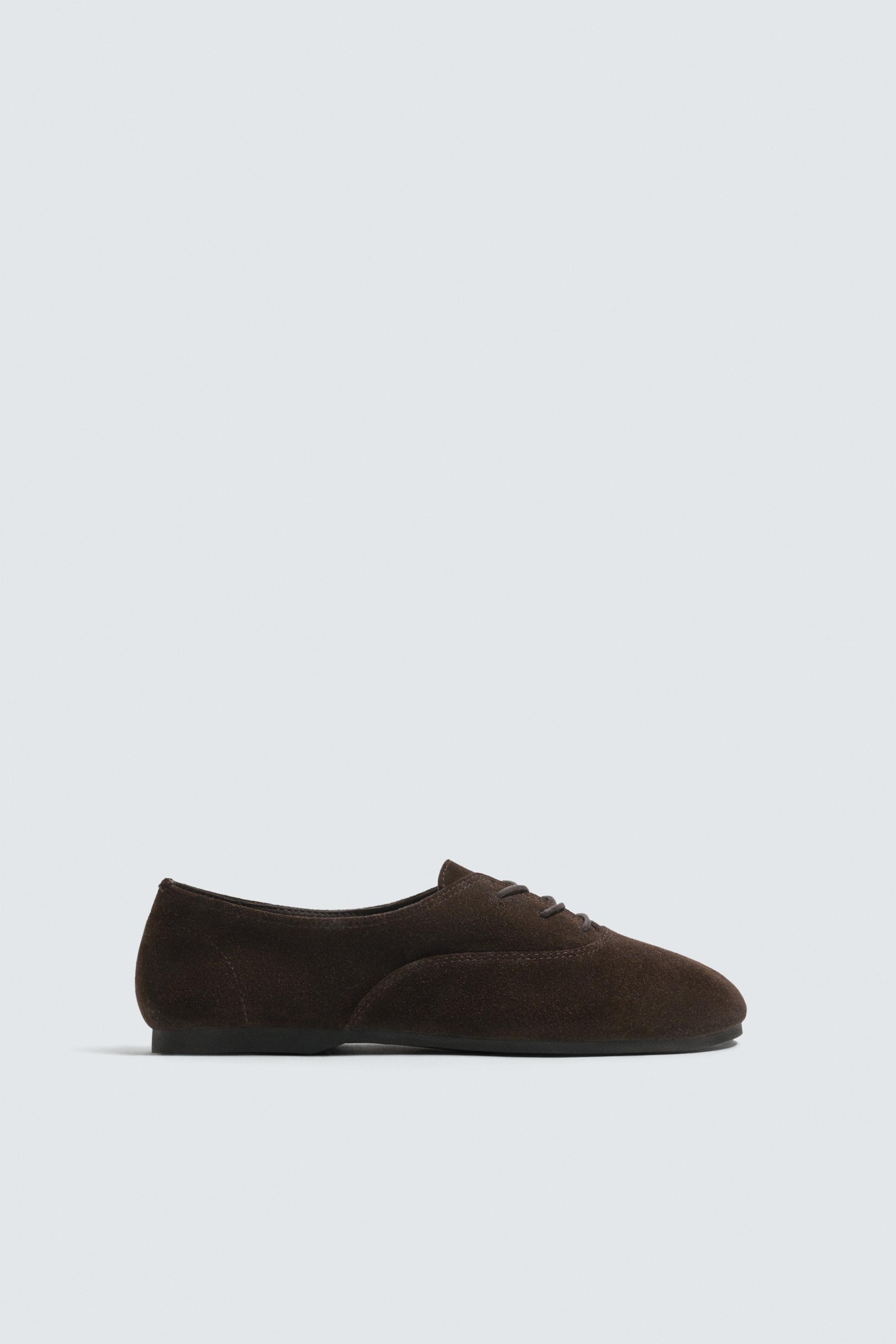 VIBRAM®ソール レザーシューズ AARON LEVINE X ZARA - ブラウン | ZARA