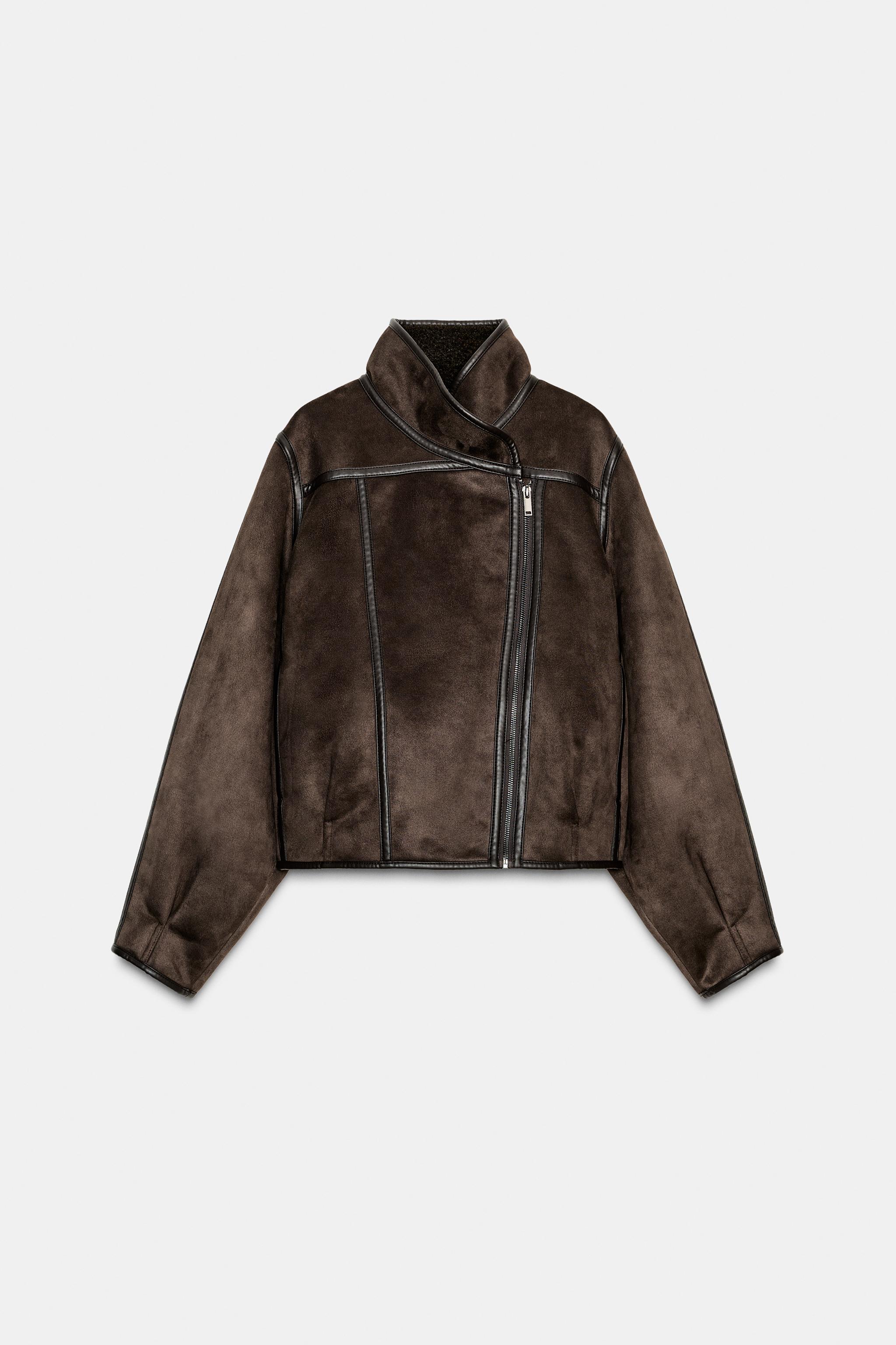 ダブルフェイスジャケット ZW COLLECTION - ダークブラウン | ZARA
