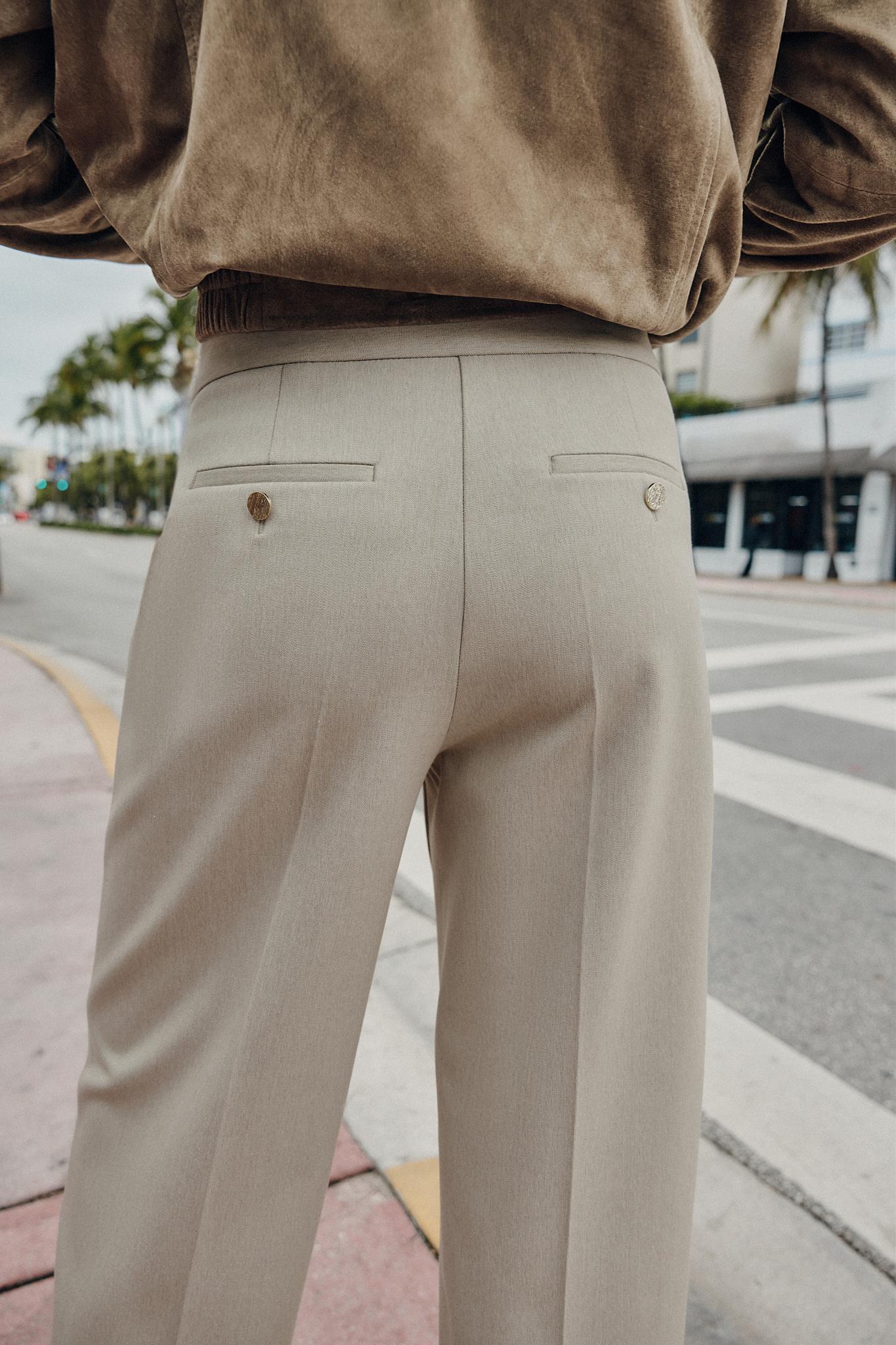 CULOTTES WITH SEAM - Stone | ZARA United States