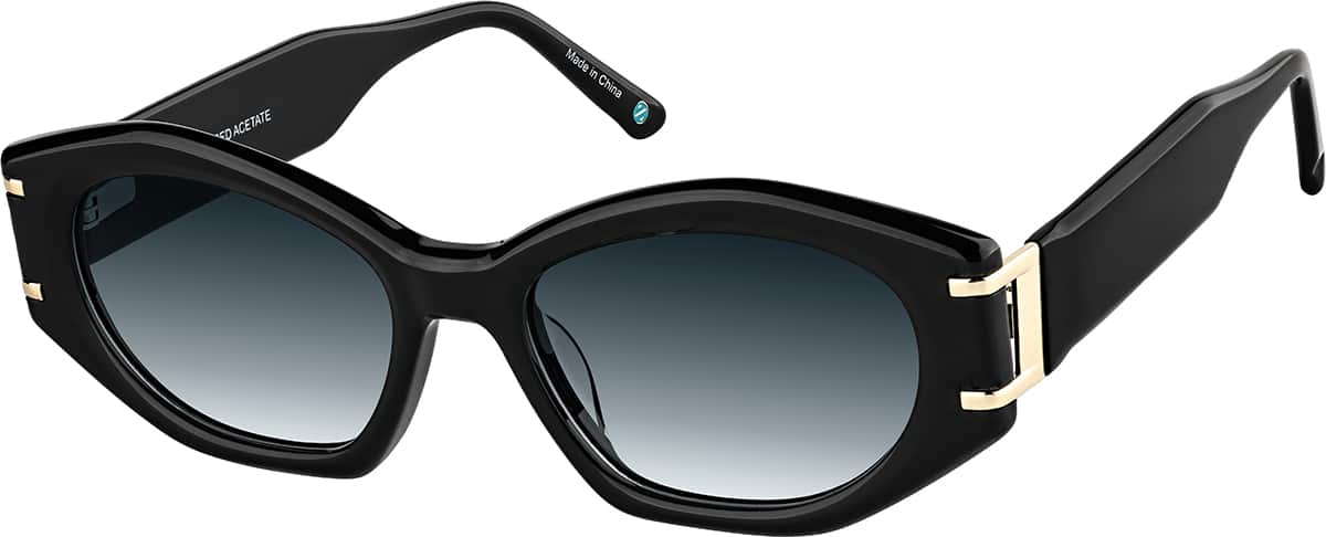 Black Geometric Sunglasses #116521 | Zenni Optical