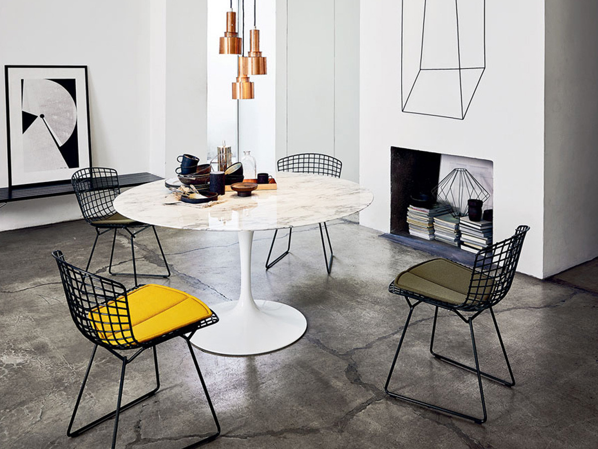 Knoll Bertoia Collection Side Chair with Seat Pad / ノル