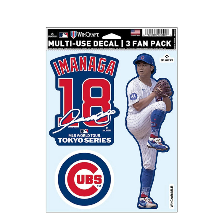 今永昇太 MLB Tokyo Series 2025 ファンデカール シール 3枚入り 東京