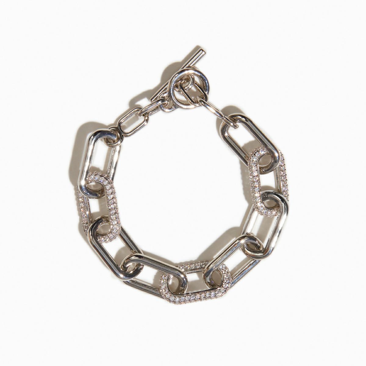 メタルシャイニーチェーンブレスレット(シルバー) | STELLAR HOLLYWOOD