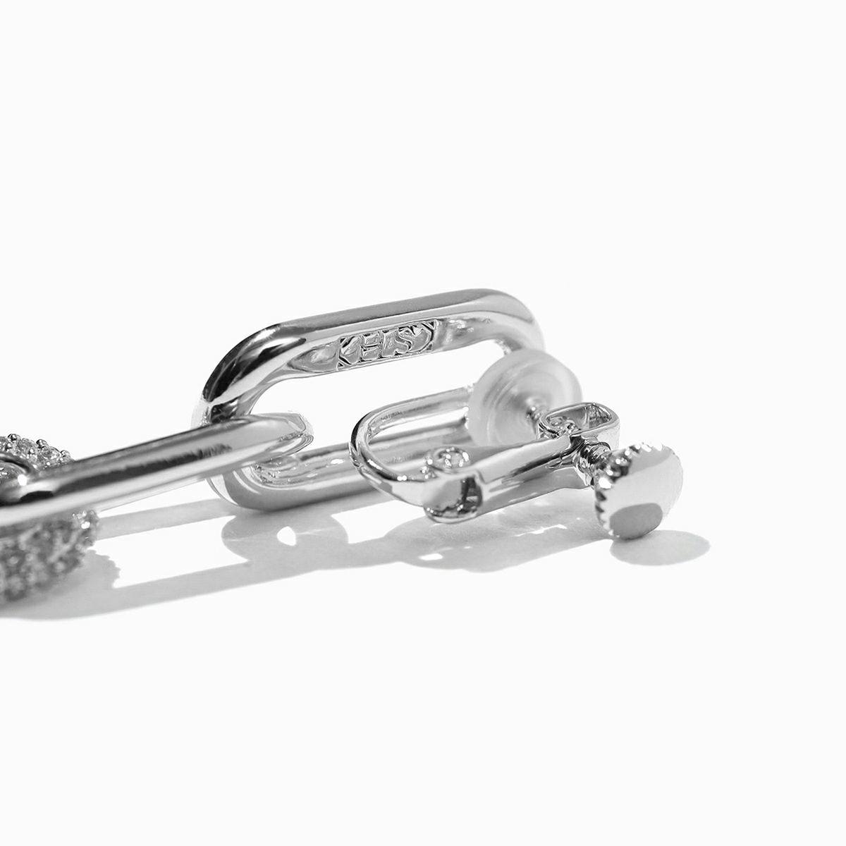 メタルシャイニーチェーンイヤリング(シルバー) | STELLAR HOLLYWOOD