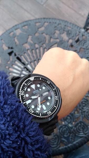 セイコー SKX007 (7s26-0020) 通称ブラックボーイをプチカスタムして