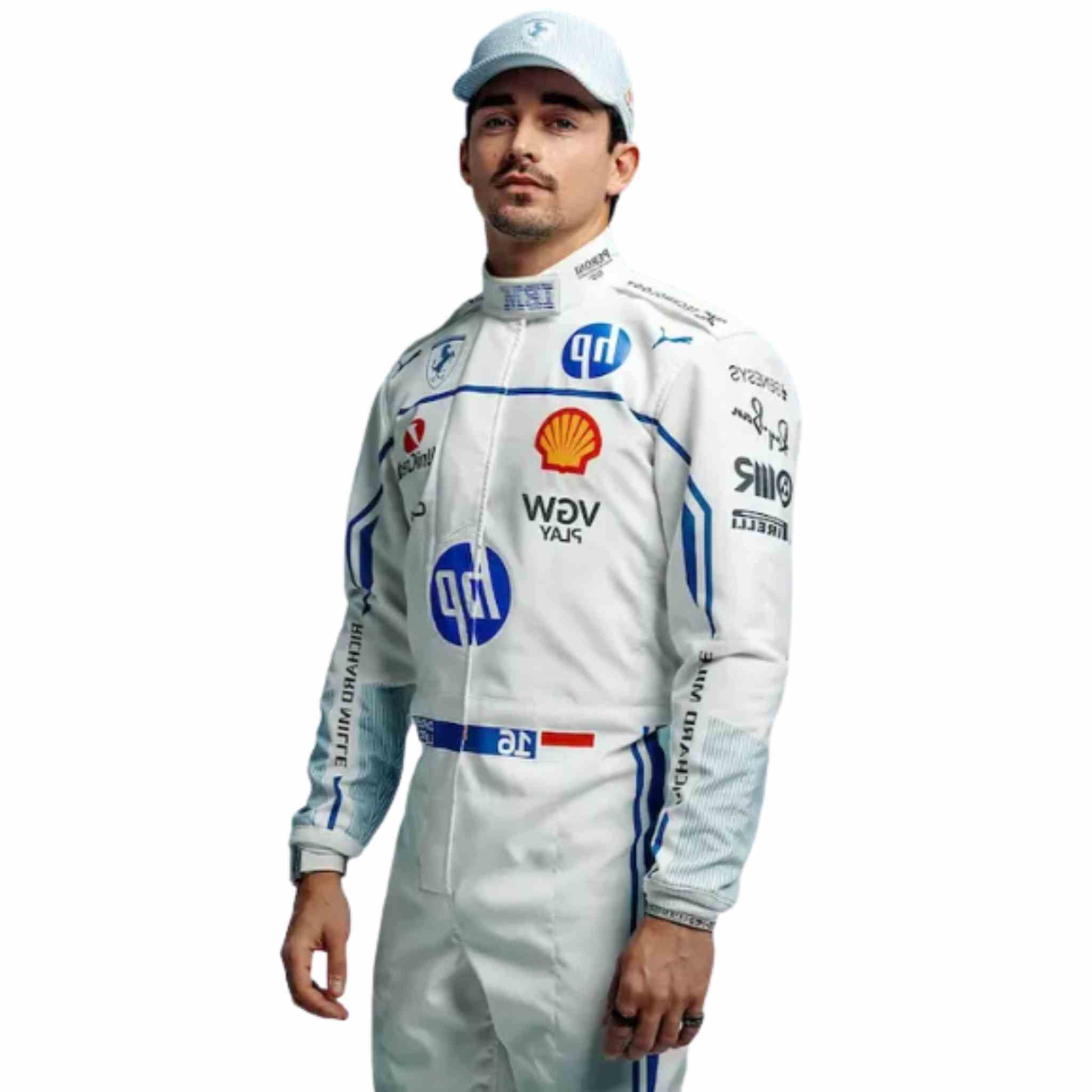 Charles Leclerc 2025 Monaco GP F1 Suit | Ferrari Replica | Strong