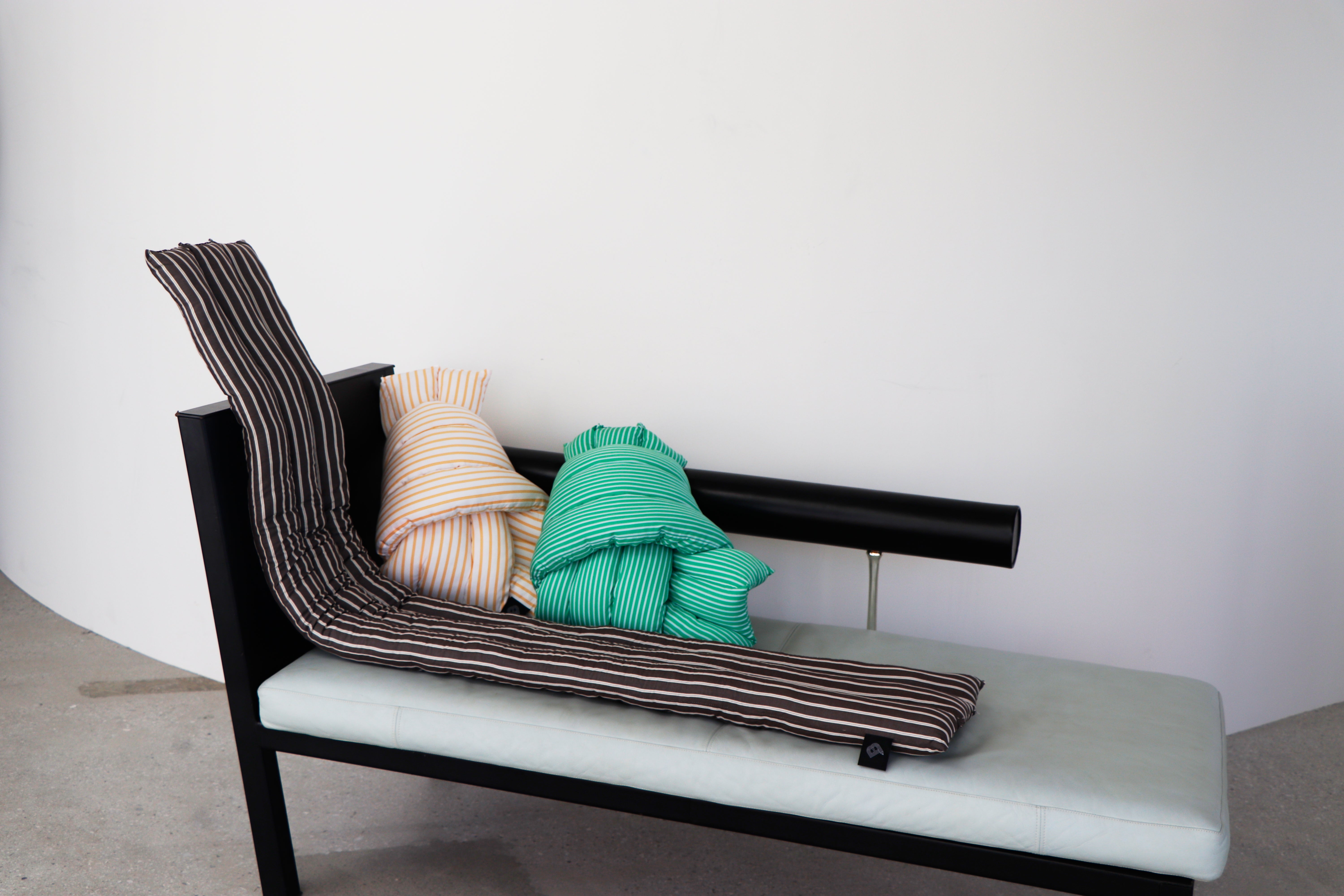 Musubi Cushion - Cotton | Double Stripe Brown x Sand