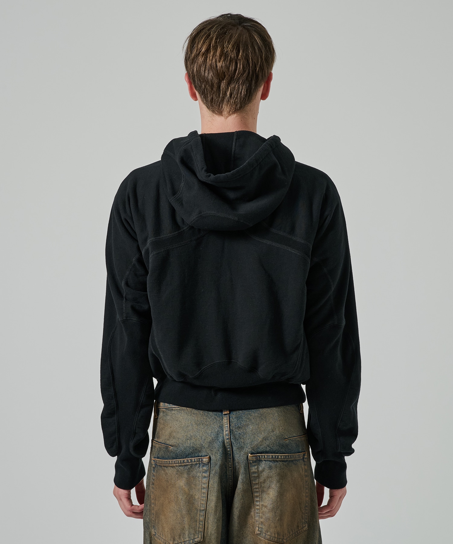 PANELLED ZIP UP HOODIE｜NVRFRGT